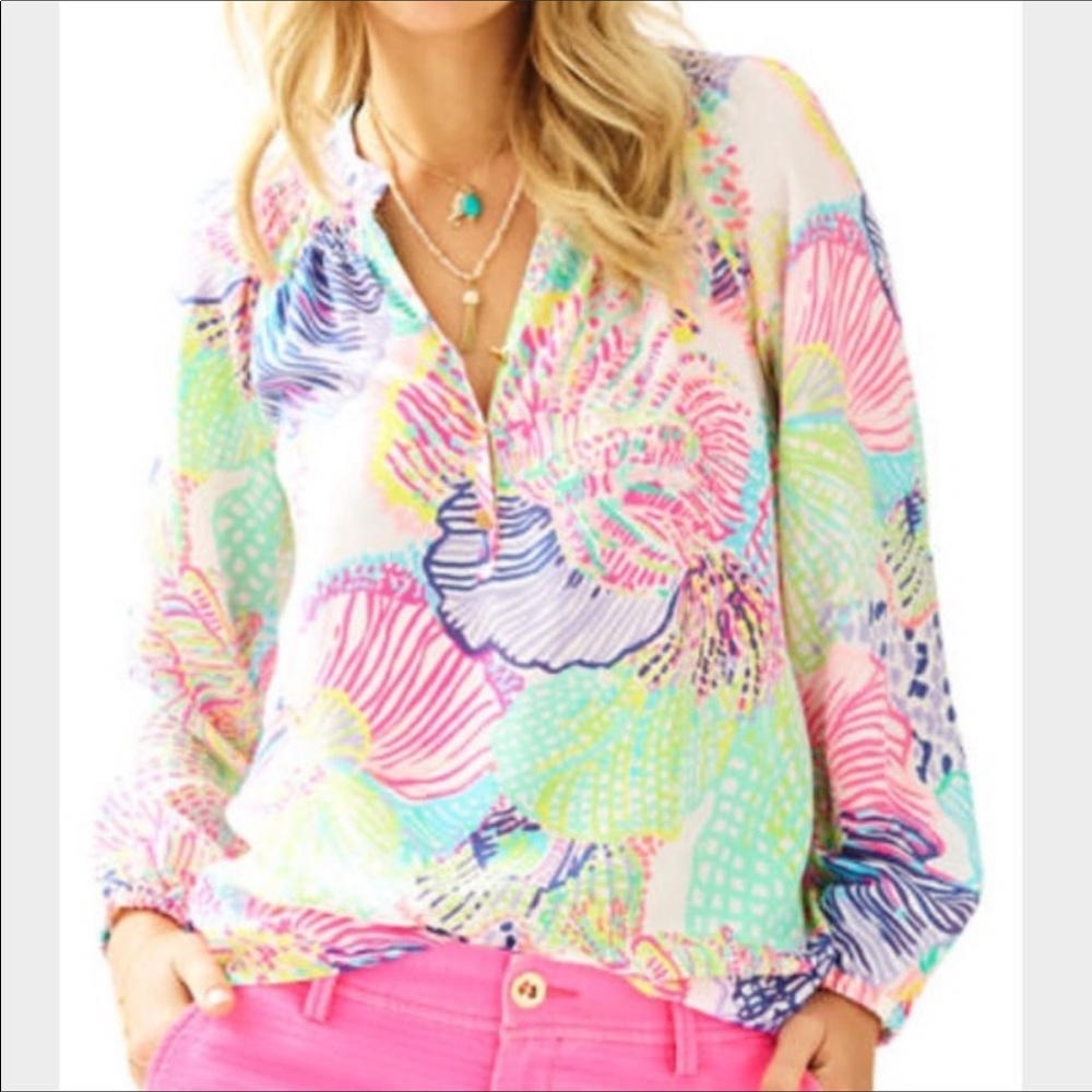 Lilly Pulitzer Elsa Silk top